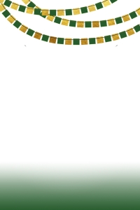 Green and Gold _ bunting 1