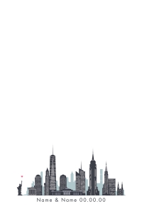 Manhattan Skyline 2 w heart