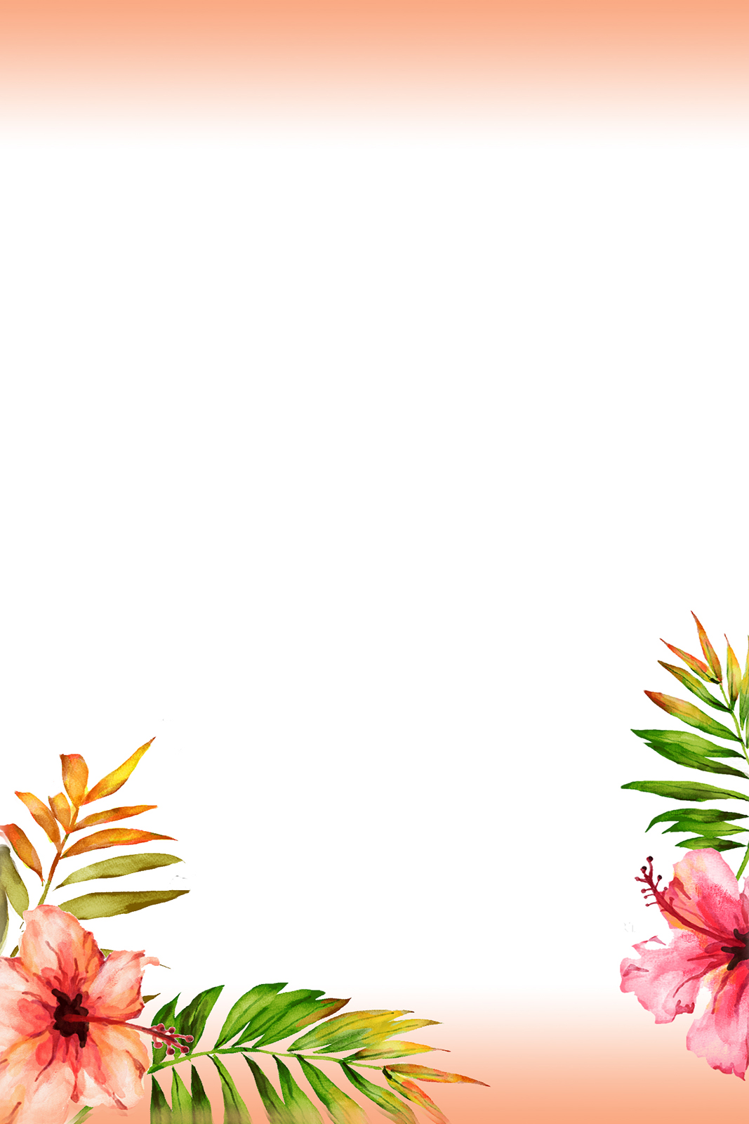 Tropical Flowers (Background Template)